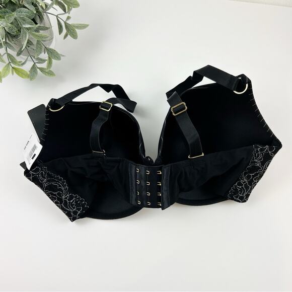 Ashley Graham Icon Contour Bra Black Size 40C - Picture 3 of 5